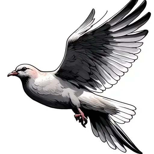 Dove Flying