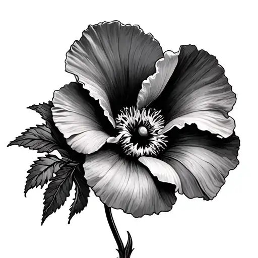 Poppy And Morning Glory