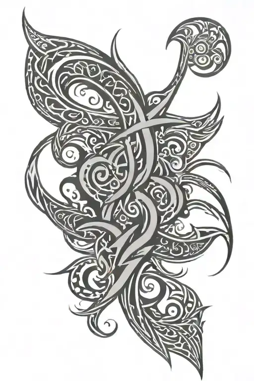 Tribal With Text Malan X-ii-mmviii