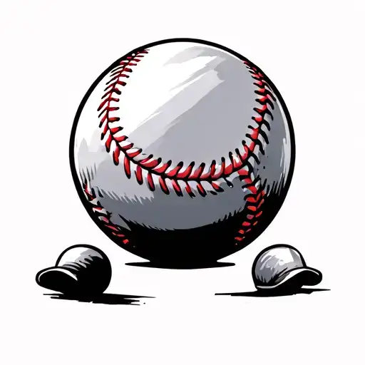 Knuckeball Tattoo Baseball
