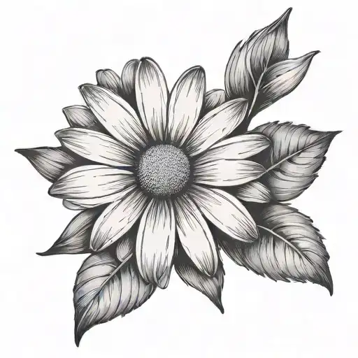 Daisy Flower With Letter T