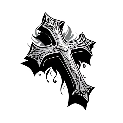 Cross With Incarnation Symbol