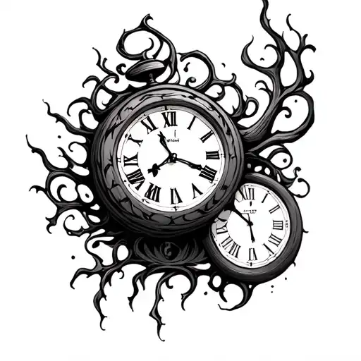 Words Until The Next Time Next To A Scary Clock