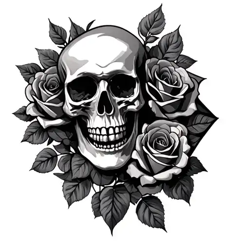 Skull And Roses