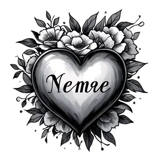 Name Inside A Heart