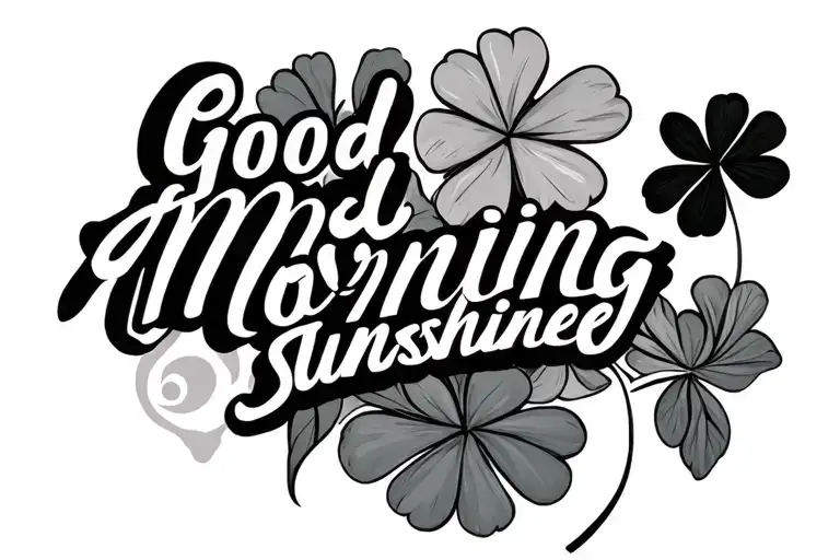 Good Morning Sunshine With A Clover