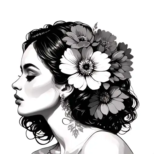 Woman With Flowers