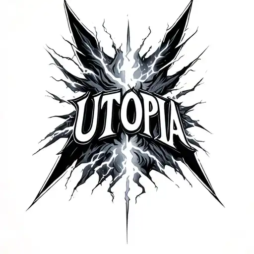 Utopia Spelled Out Of Lightning