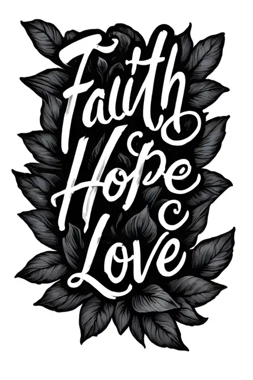 Faith Hope Love Letter Written