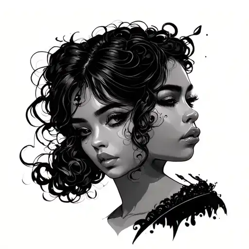 My Girl Song Tattoo Design Combining