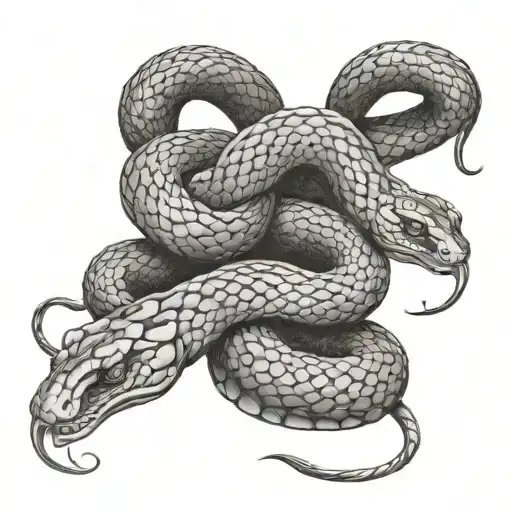 7 Headed Snake Wrapped