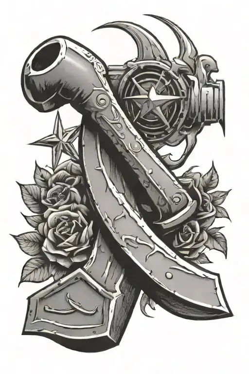 Communist Sickle And Hammer