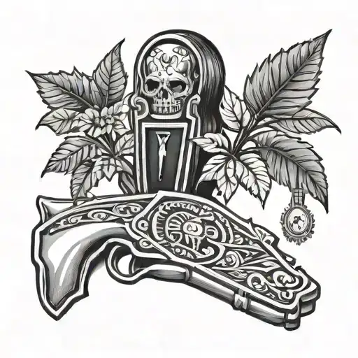 Coffin Gun And Money Tree Growing