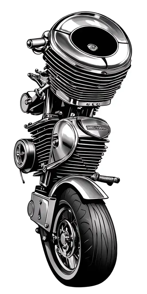 Harley Davidson Motorcycle Engine