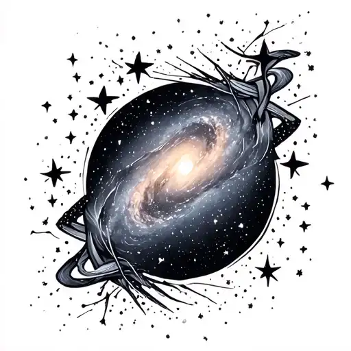 Galaxy Filled With Stars