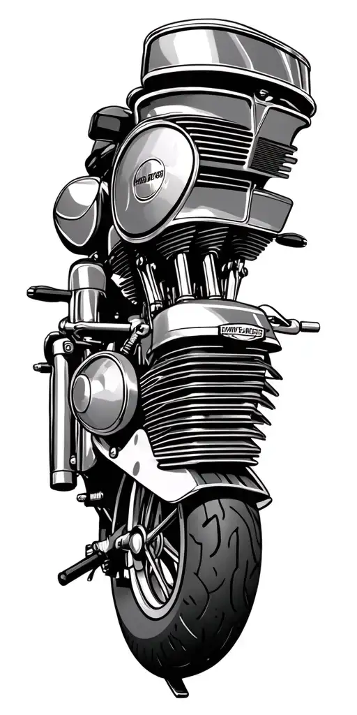 Harley Davidson Motorcycle Engine Transformed