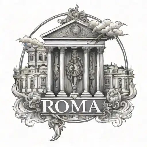 The Name Roma Is Decorated