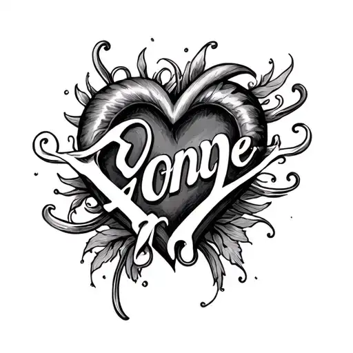 Name Inside A Heart