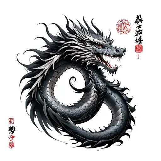 Ball Yin Yan Dragon