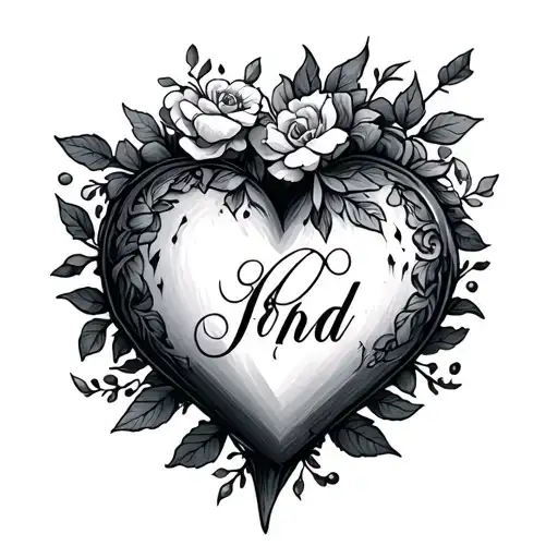 Name Inside A Heart