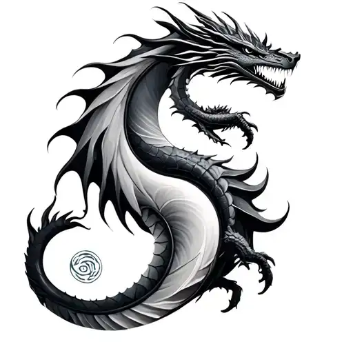 Dragons In Ying Yang