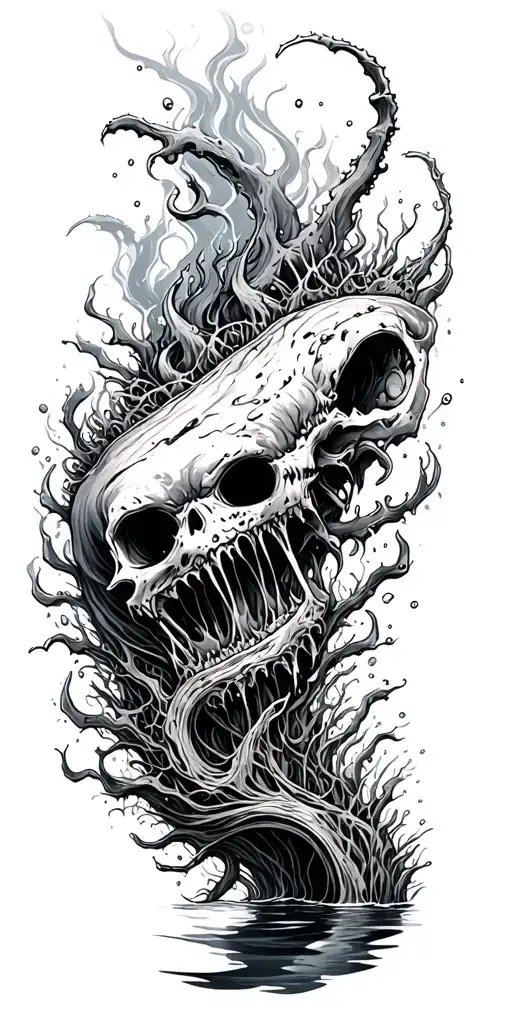 Under Water Wreckage