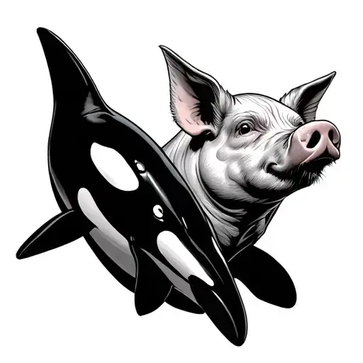 A Pig And Orca Jedi