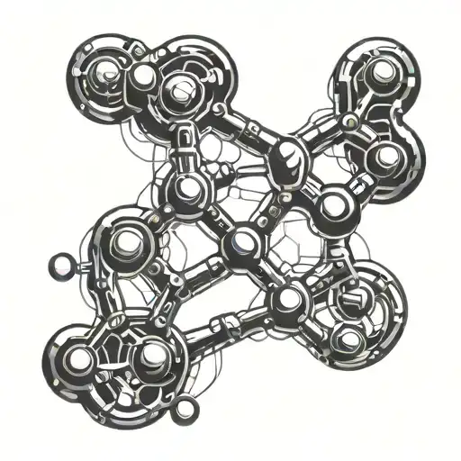 Caffeine Molecule Intertwined