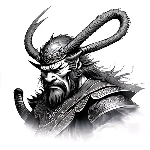 Japanese Oni Samurai