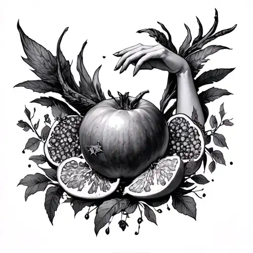 Hades Persephone Reaching For The Pomegranet