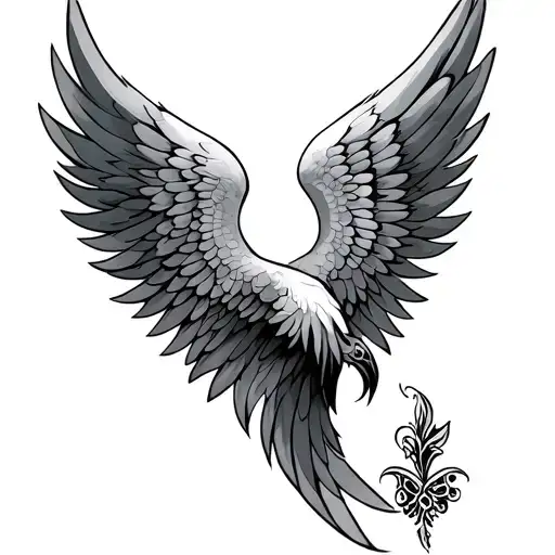 Angle Wings On Shoulder