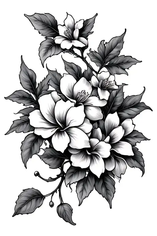 Sampaguita Flowers On Vine Flowing