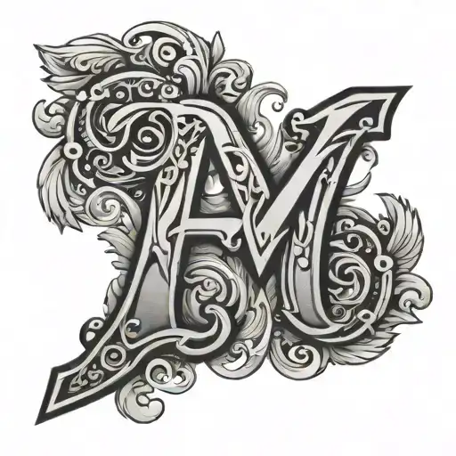 Letters R M S Embossed Surrounded