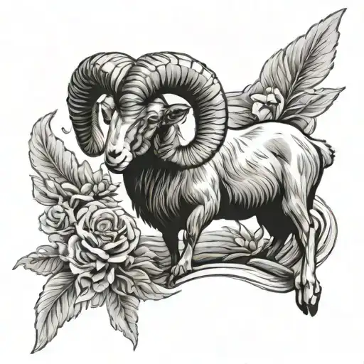I Would Like A Ram With Shadows With Doves And The Cross Of Jesus