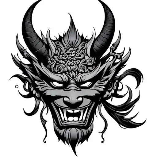 Japanese Oni Mask