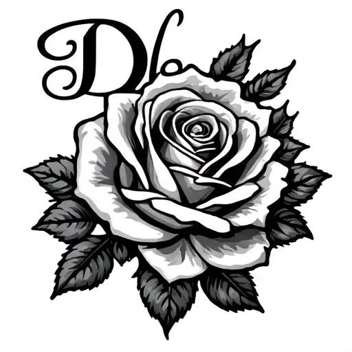 De La Rosa Last Name With Rose