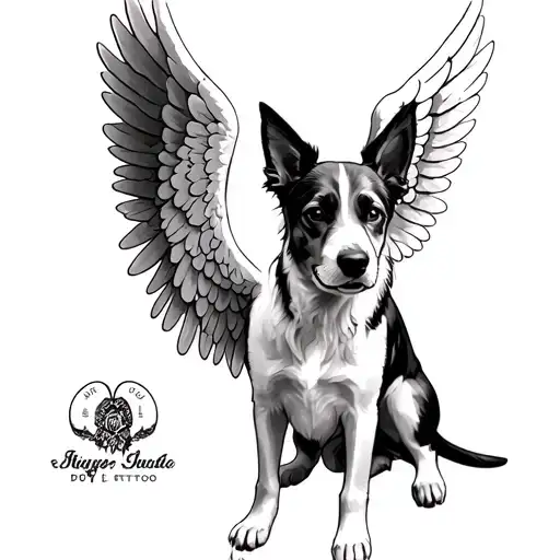 Dog With Angel Wings