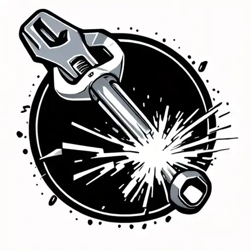 Spud Wrench With Welding Torch