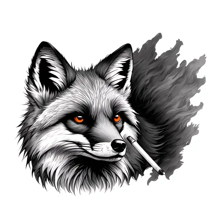 Fox With A Cigarette