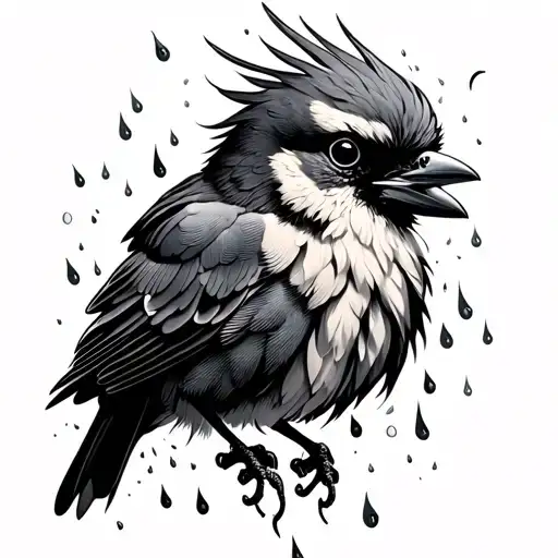 Bird Made Of Money Raining