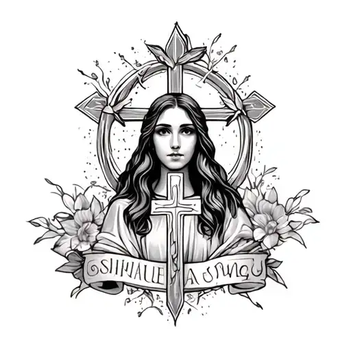 Candace With Religion Images And Cross Images Inside Letters