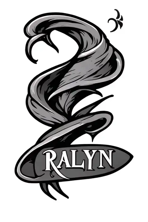 Ralyn Name Tattoo For Forearm