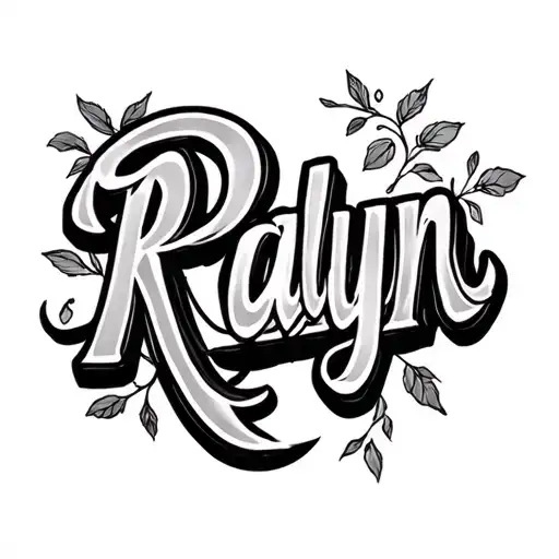Ralyn Name On Forearm