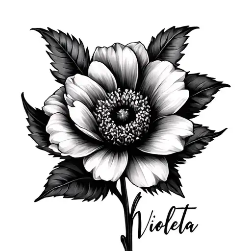 Flower With Name Violetta