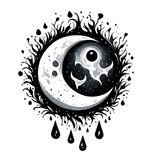 Love You To The Moon And Back And 3 Rain Drops Falling