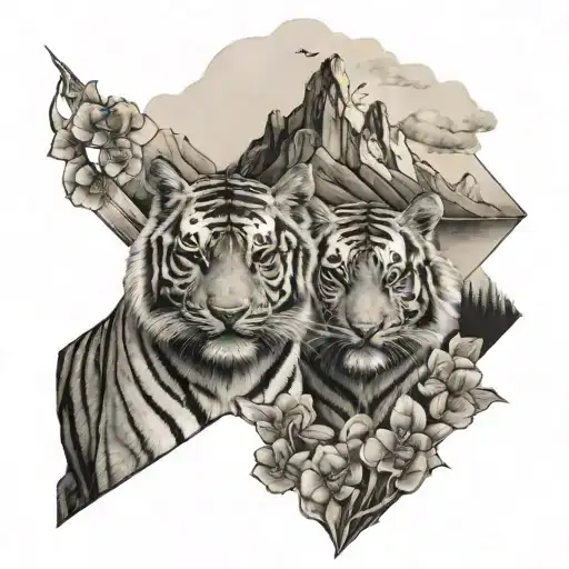 Tigers And Mountains
