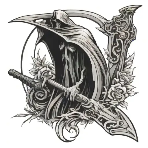 Scythe With Memento Mori