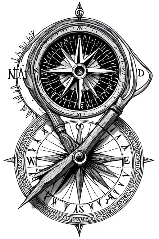 Compass And Virgo Zodiac Sign