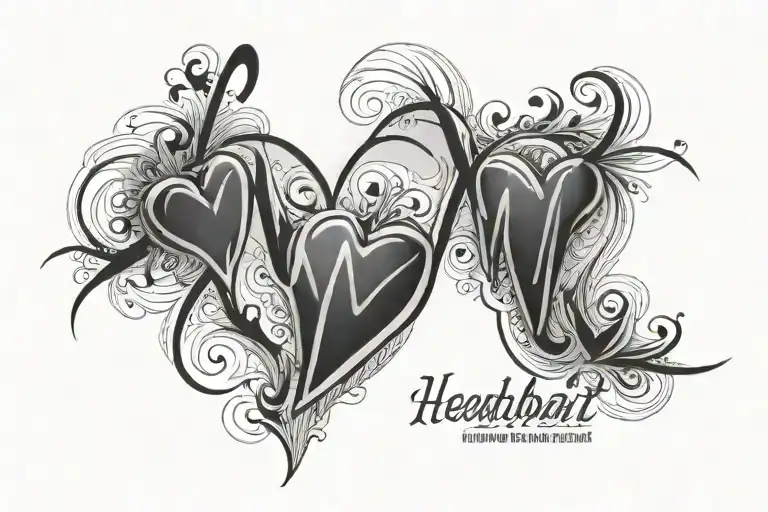 Heartbeat With Masooma Iqbal Name Written Inside