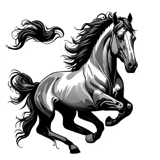 Arab Horse Galloping